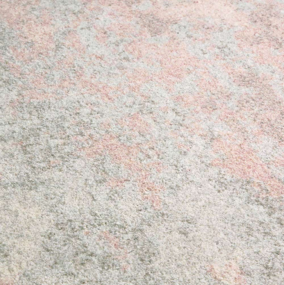 Pink Grey Biscuit Rug Chamonix