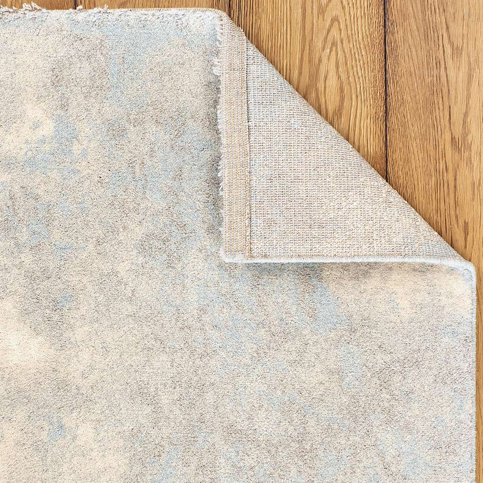 Blue Grey Biscuit Rug Chamonix