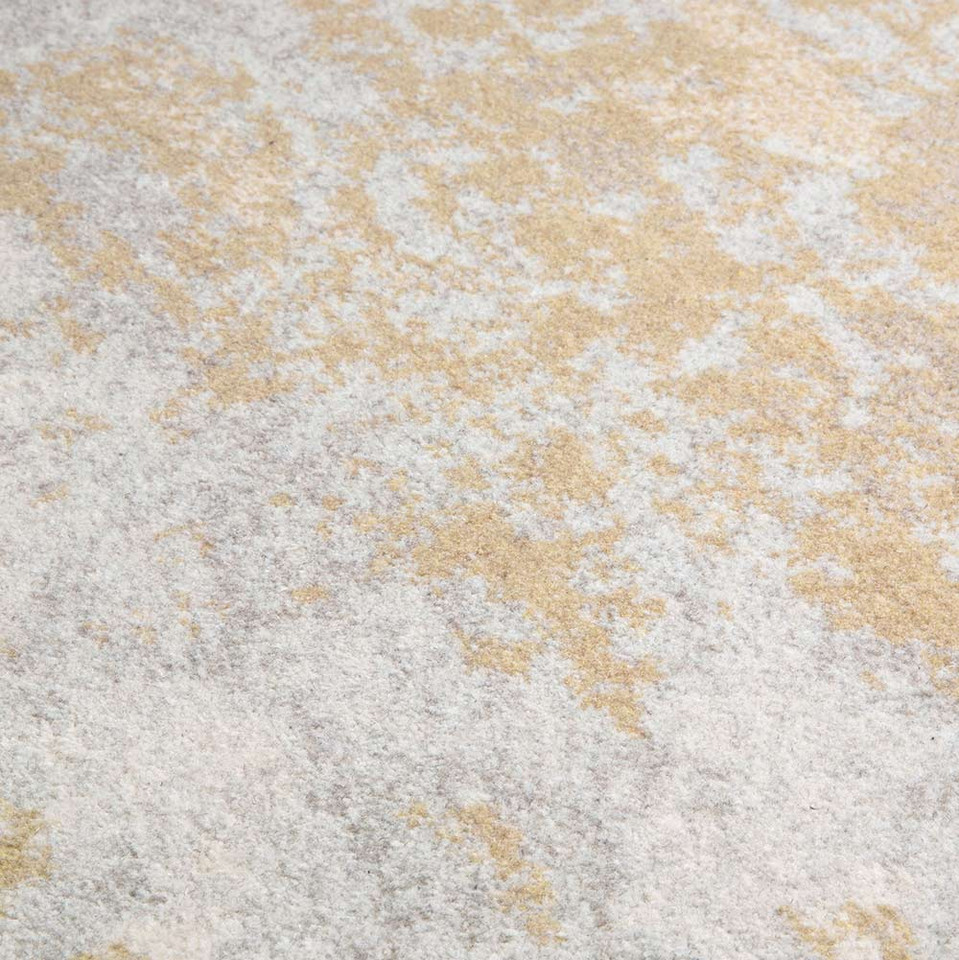 Gold Grey Cream Rug Chamonix