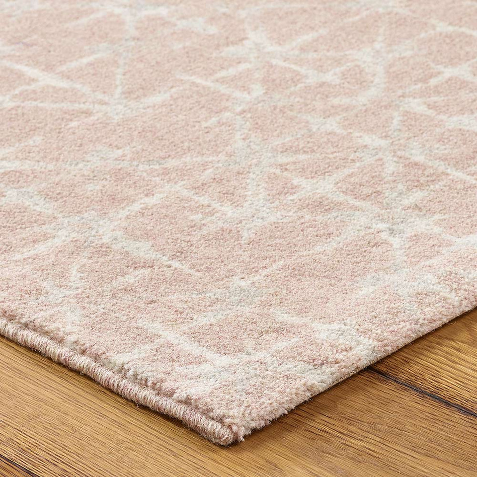 Pink Grey Cream Rug Chamonix