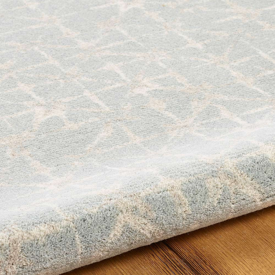 Blue Grey Cream Rug Chamonix
