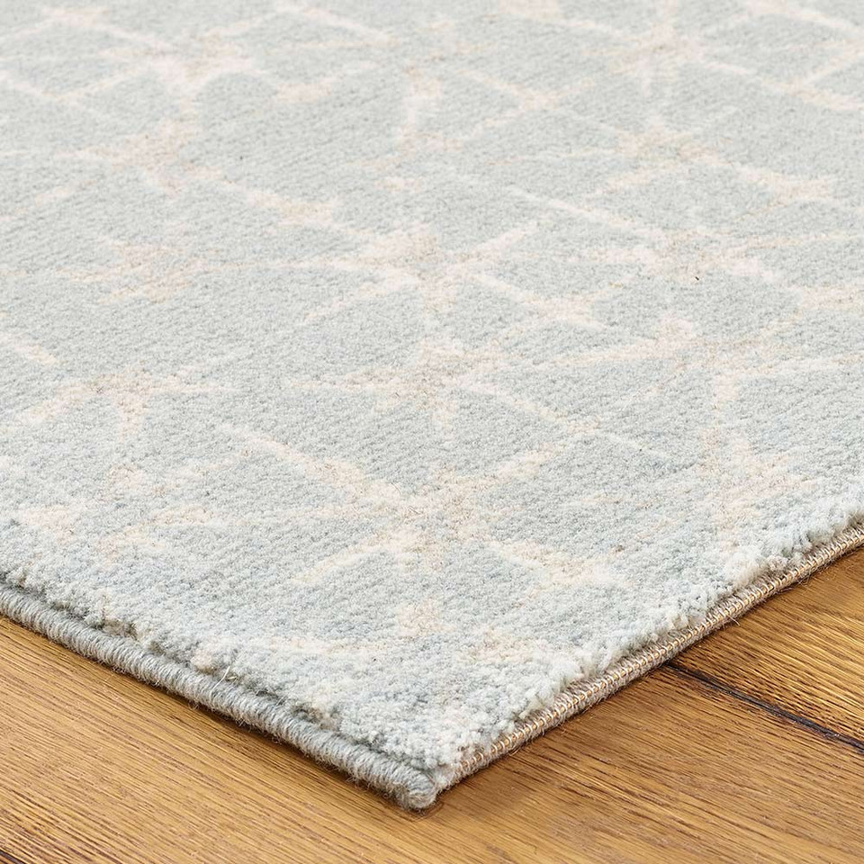 Blue Grey Cream Rug Chamonix