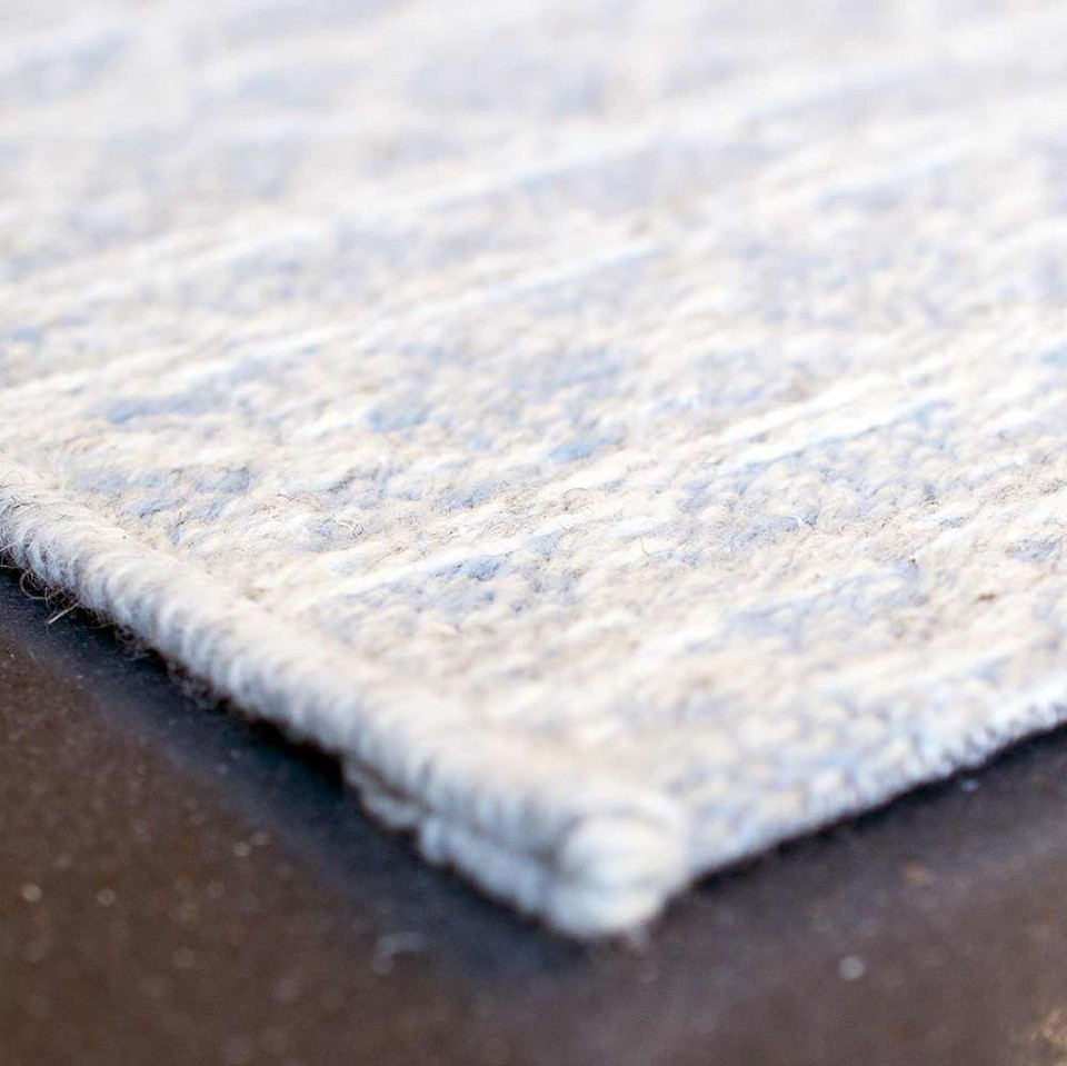 High Line Blue Grey Wool Rug 5008 96