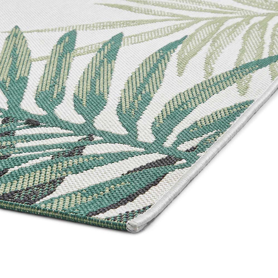 Miami 19435 Light Beige Green Indoor Outdoor Rug