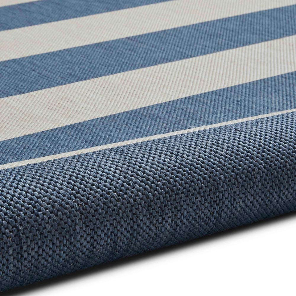 Santa Monica 48644 Blue Light Beige Indoor Outdoor Rug