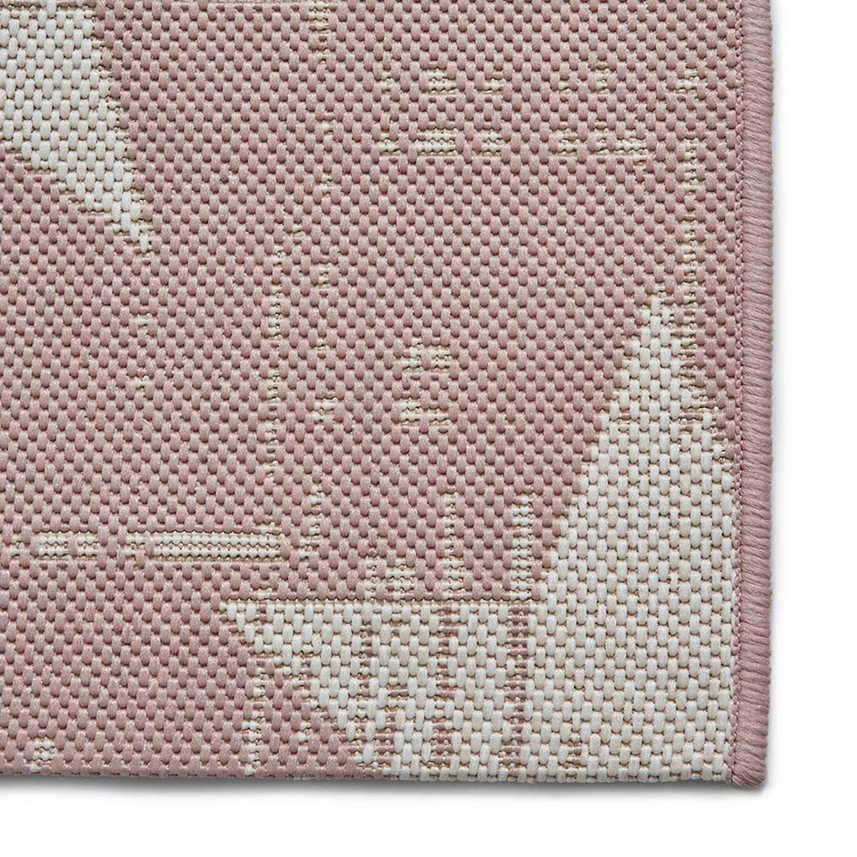 Santa Monica 48648 Rose Cream Indoor Outdoor Rug