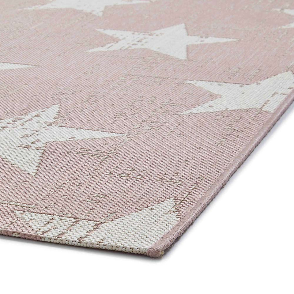 Santa Monica 48648 Rose Cream Indoor Outdoor Rug