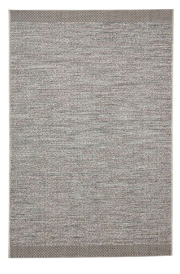 Stitch 9682 Silver Black Indoor Outdoor Rug