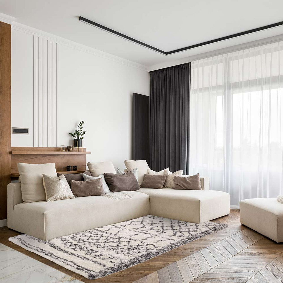 Alto AL04 Cream Grey Moroccan Rug