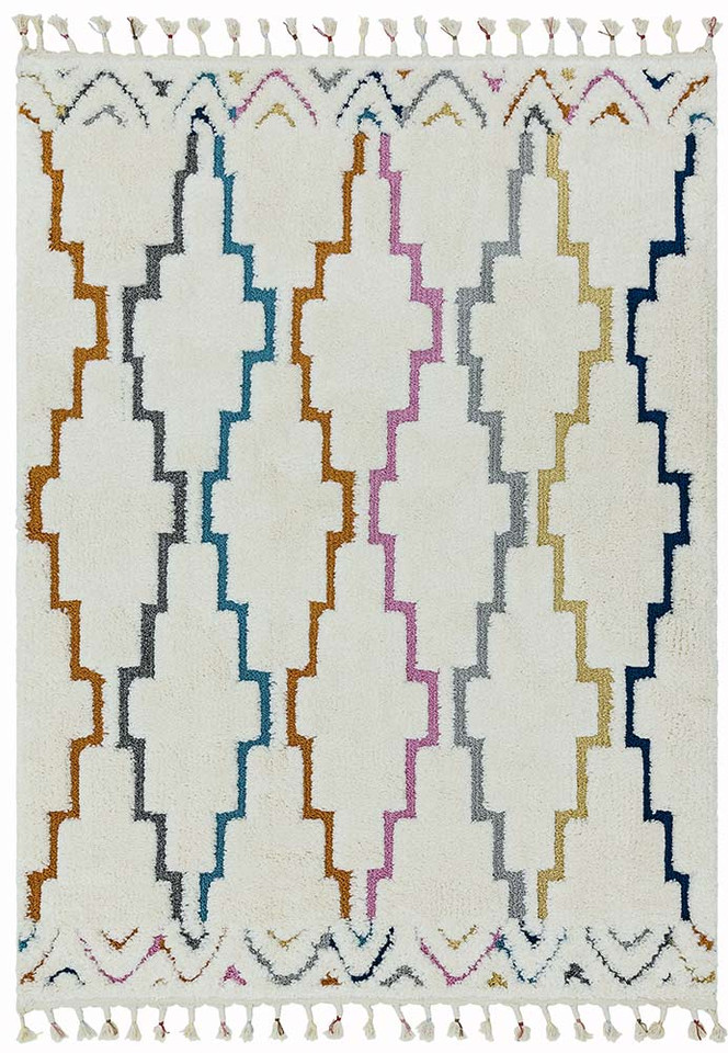 Ariana AR01 Trellis Soft Fringed Rug