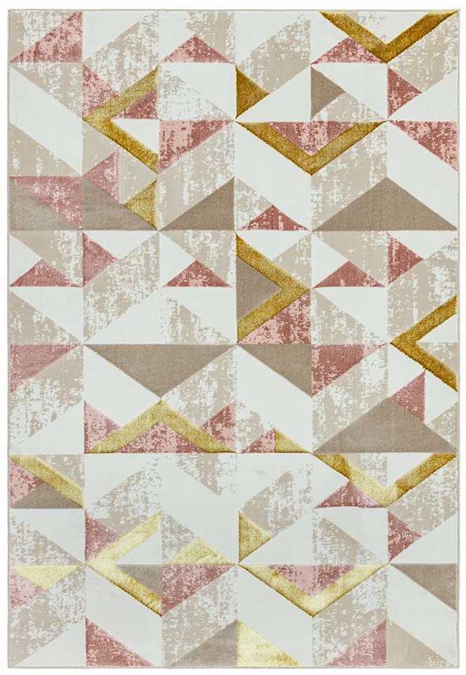 Orion OR10 Flag Pink Geometric Rug