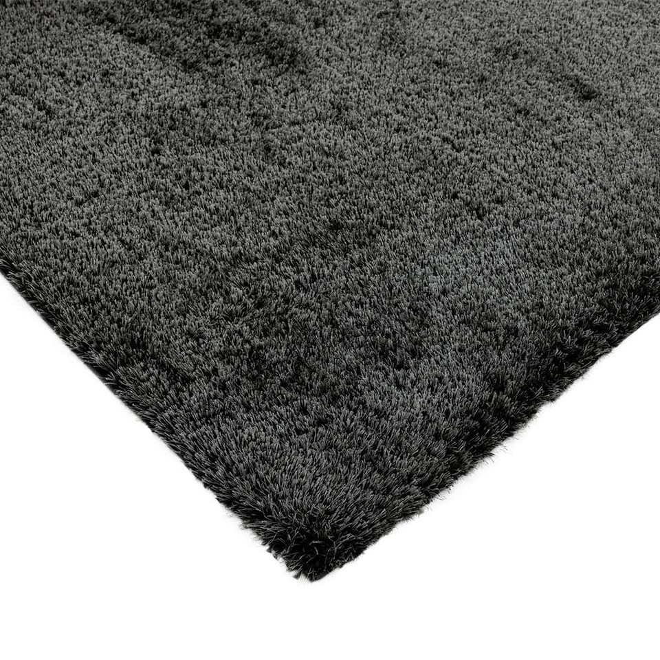 Payton Charcoal Shaggy Fluffy Rug