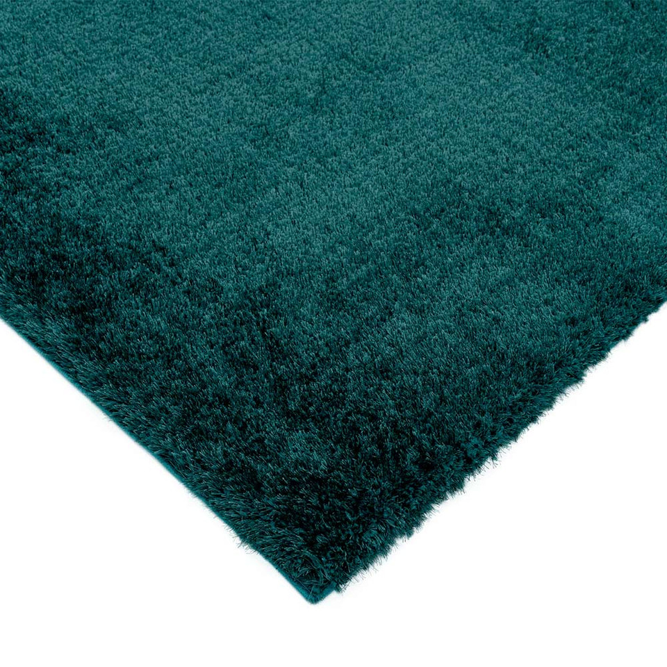 Payton Teal Shaggy Fluffy Rug