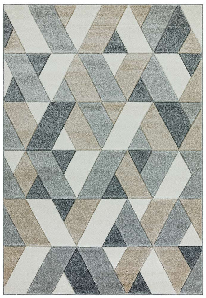 Sketch SK01 Rhombus Grey Geometric Rug
