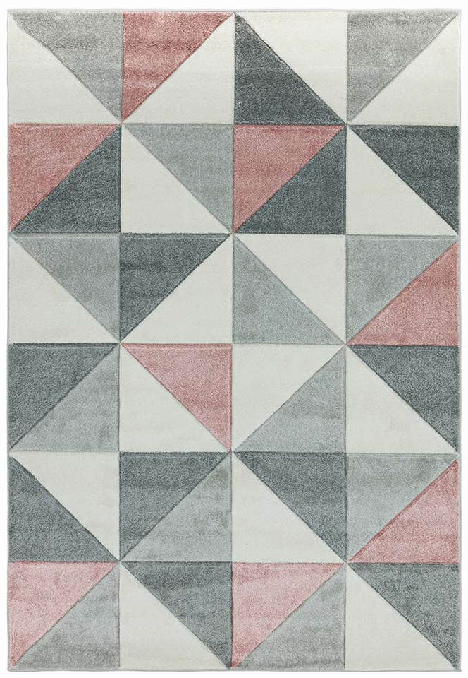 Sketch SK05 Cubic Pink Geometric Rug