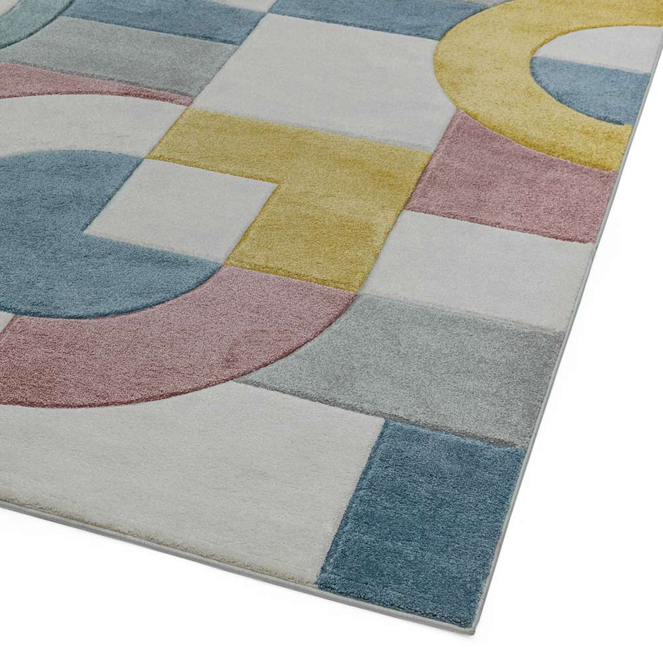 Sketch SK08 Retro Multi Geometric Rug