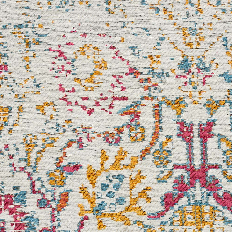 Traditional Damask DAS06 Blue Ivory Rug 152x213 cm