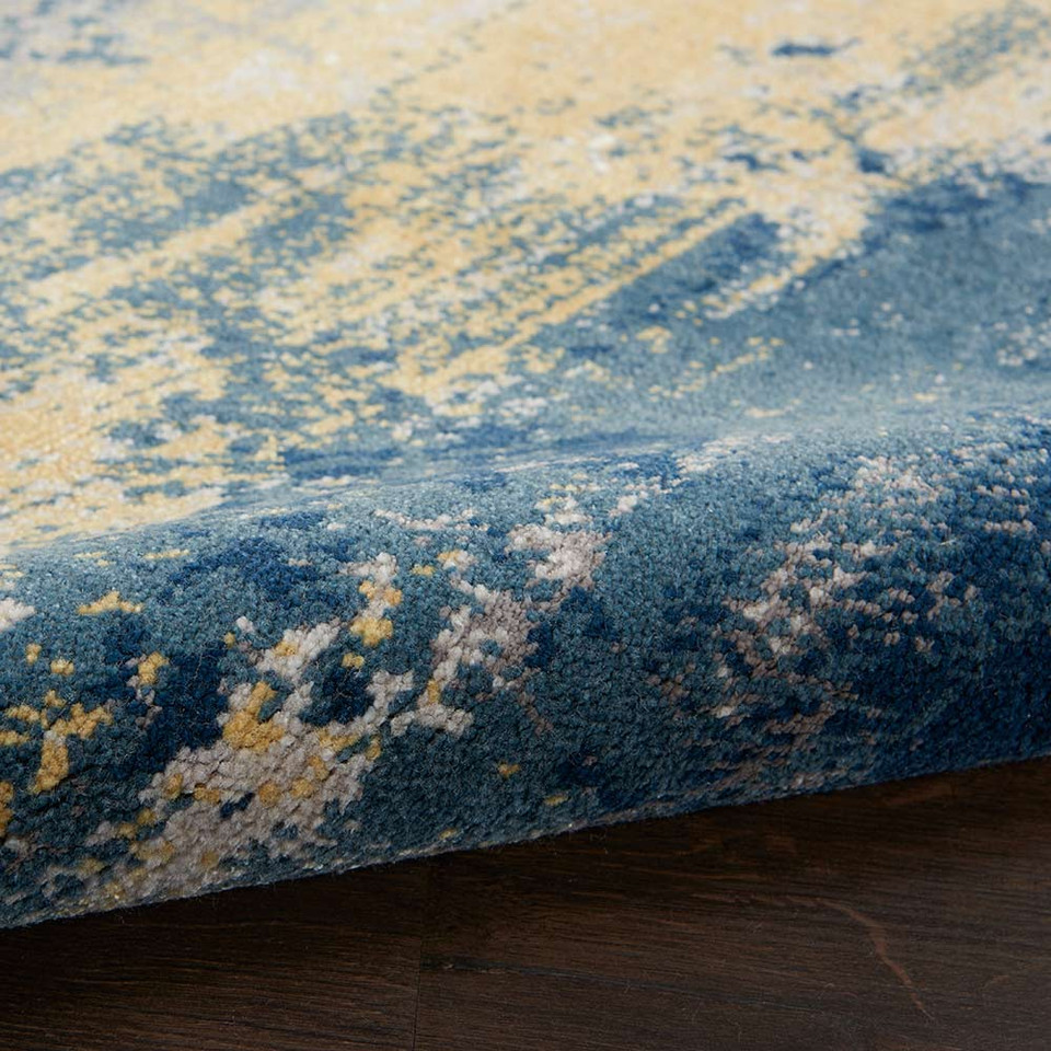Twilight TWI22 Navy Gold Modern Rug
