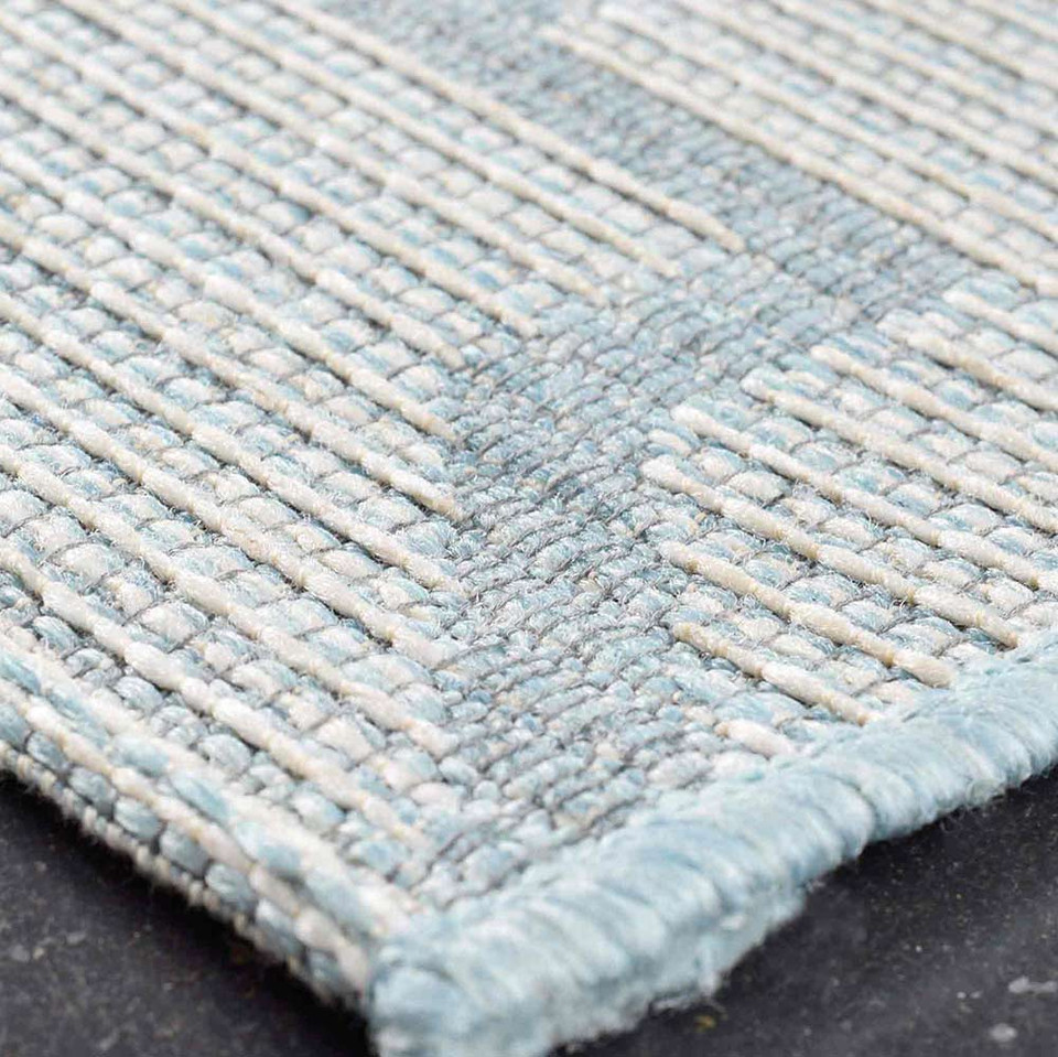 Indoor Outdoor Rug Pastel Blue