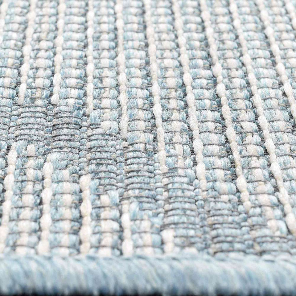 Indoor Outdoor Rug Pastel Blue