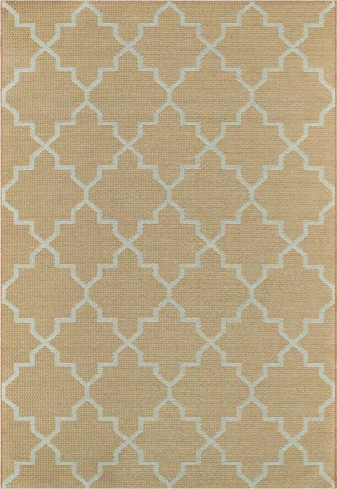 Indoor Outdoor Rug Orange Newquay