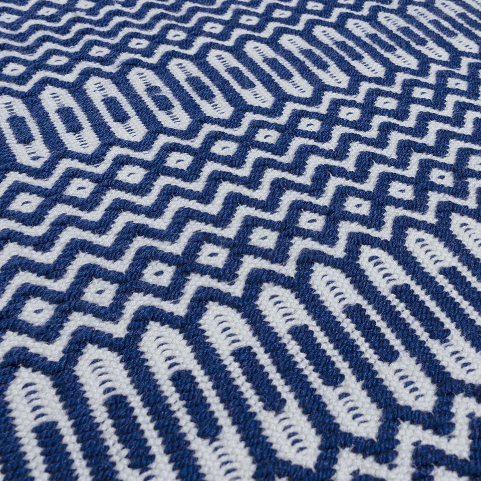 Halsey Reversible Rug Blue