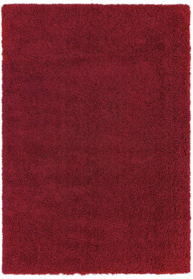 Ritchie Shag Pile Rug Red