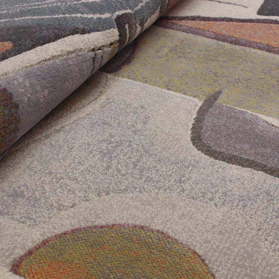 Galleria Dove Grey Abstract Rug 3747