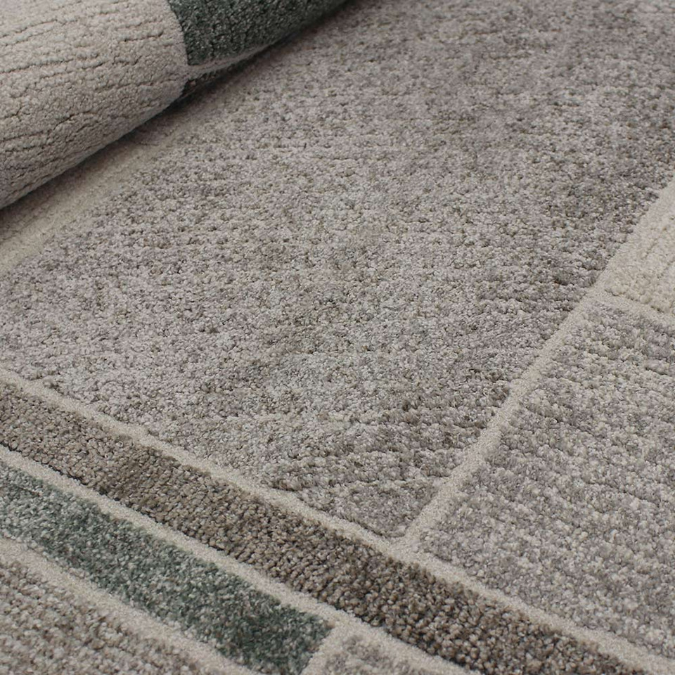 Milano Rug Cream Green 6141