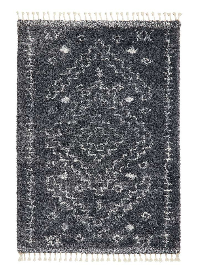 Aspen 1537 Grey Ivory Shaggy Rug