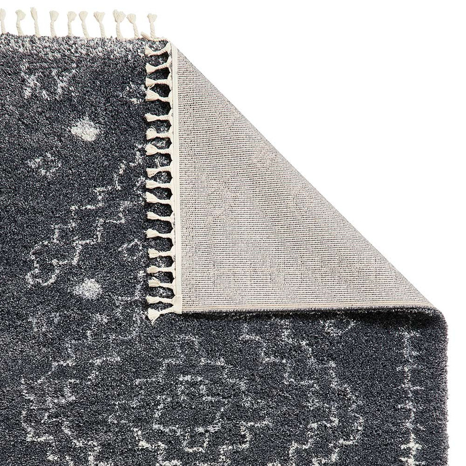Aspen 1537 Grey Ivory Shaggy Rug