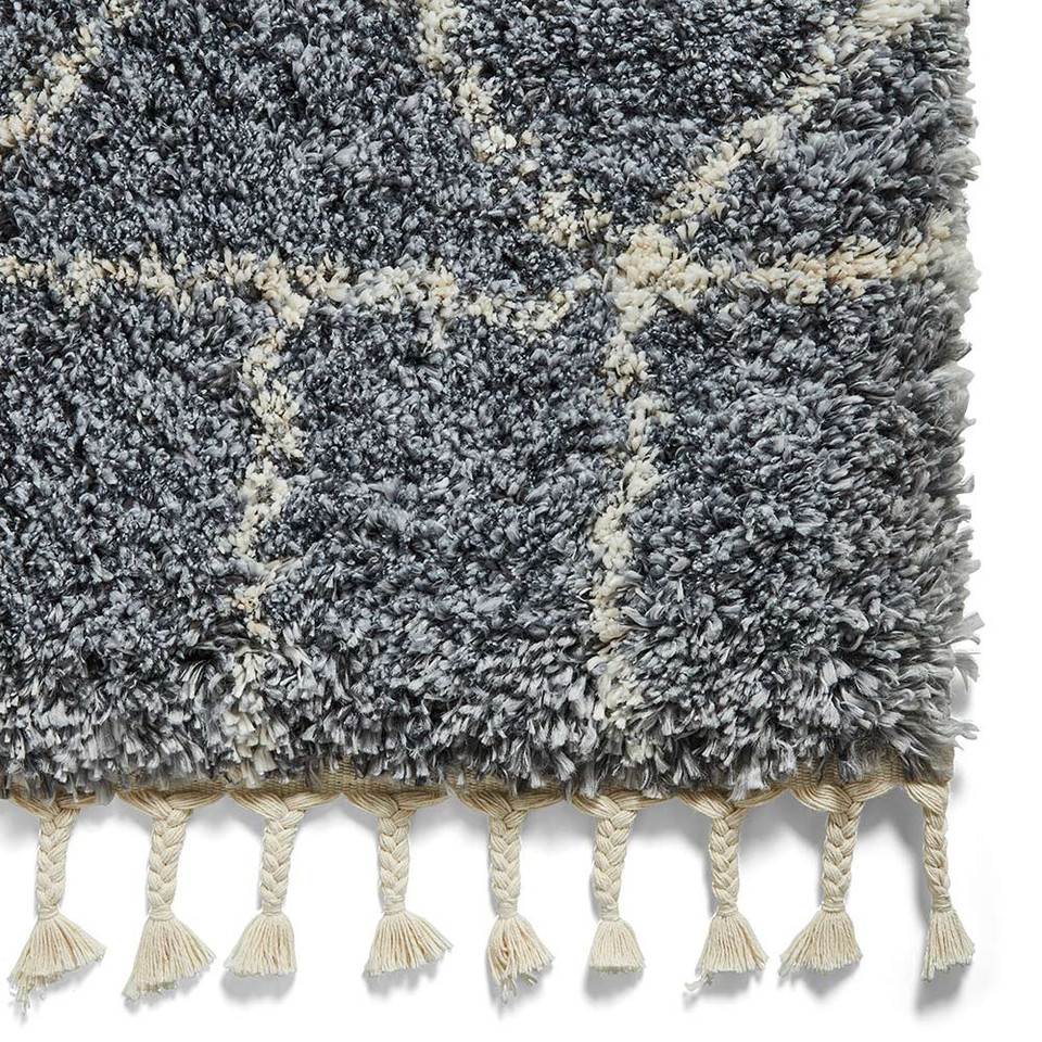 Aspen 1682 Grey Ivory Shaggy Rug