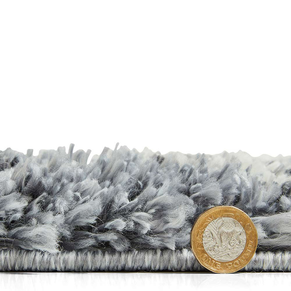 Aspen 1682 Grey Ivory Shaggy Rug