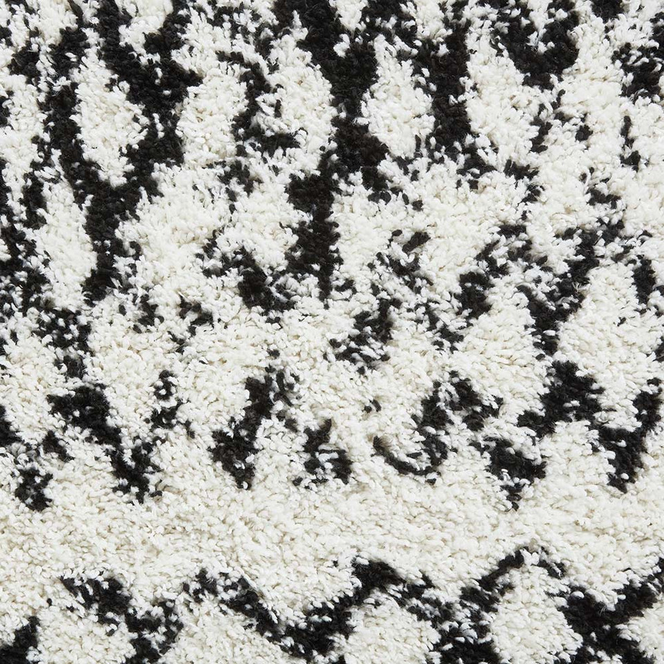 Scandi Berber G271 White Black Rug