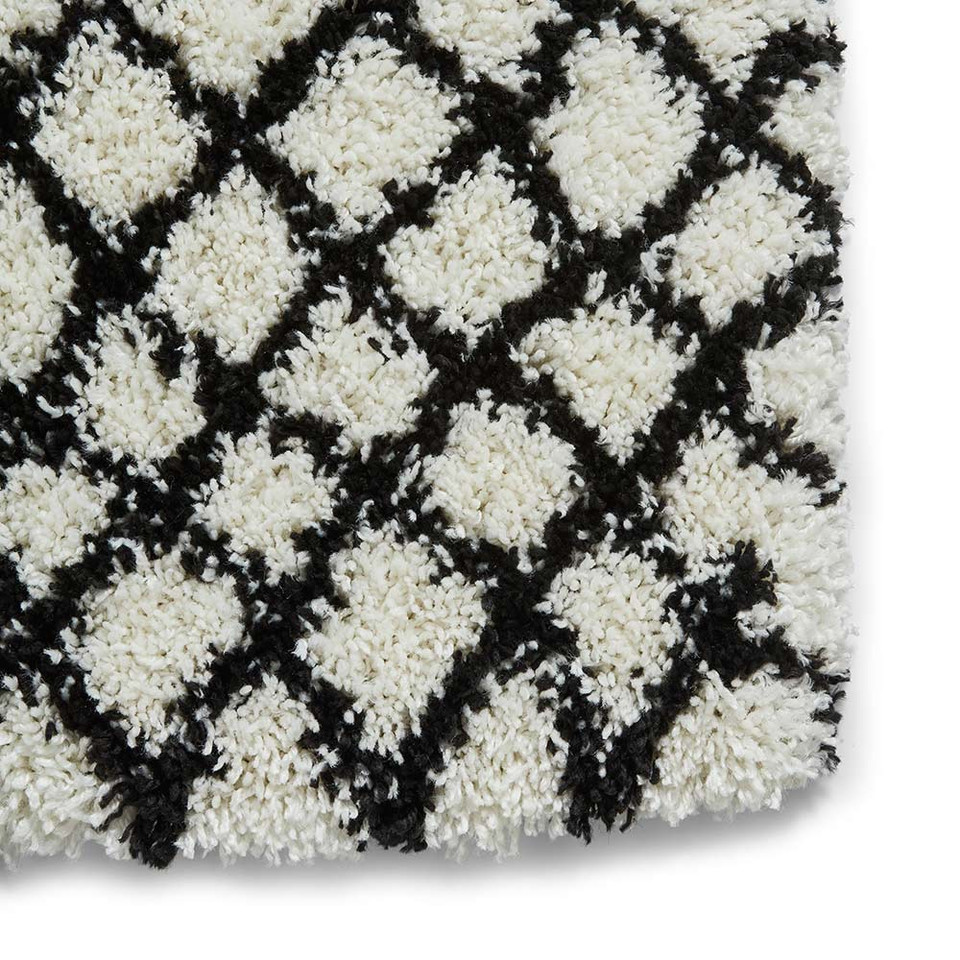 Scandi Berber G276 White Black Rug