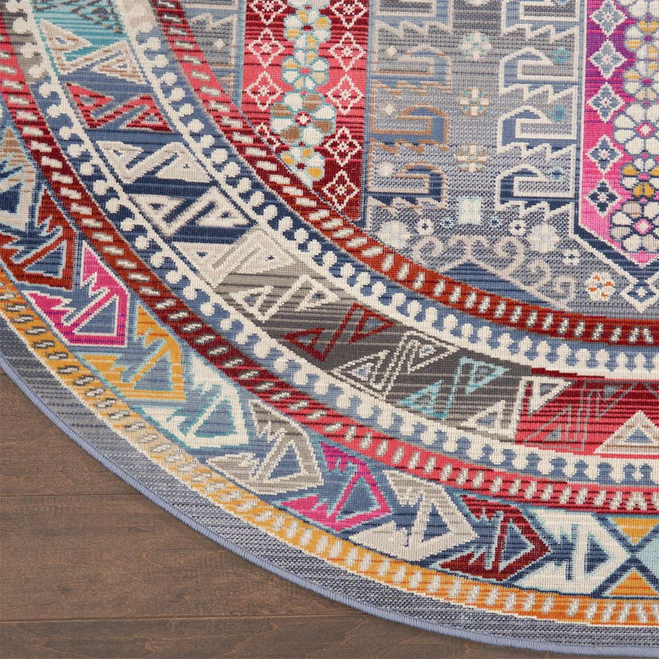 Vintage Kashan Grey Multicolor VKA06 Rug