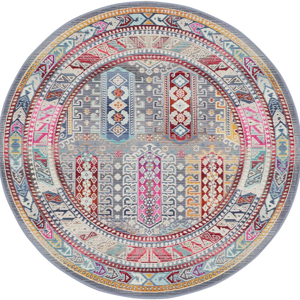 Vintage Kashan Grey Multicolor VKA06 Rug