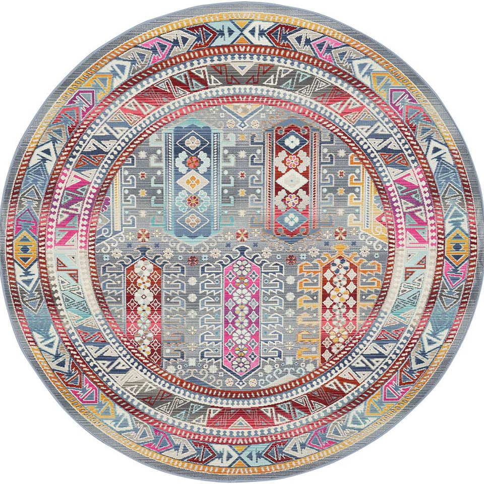 Vintage Kashan Grey Multicolor VKA06 Rug