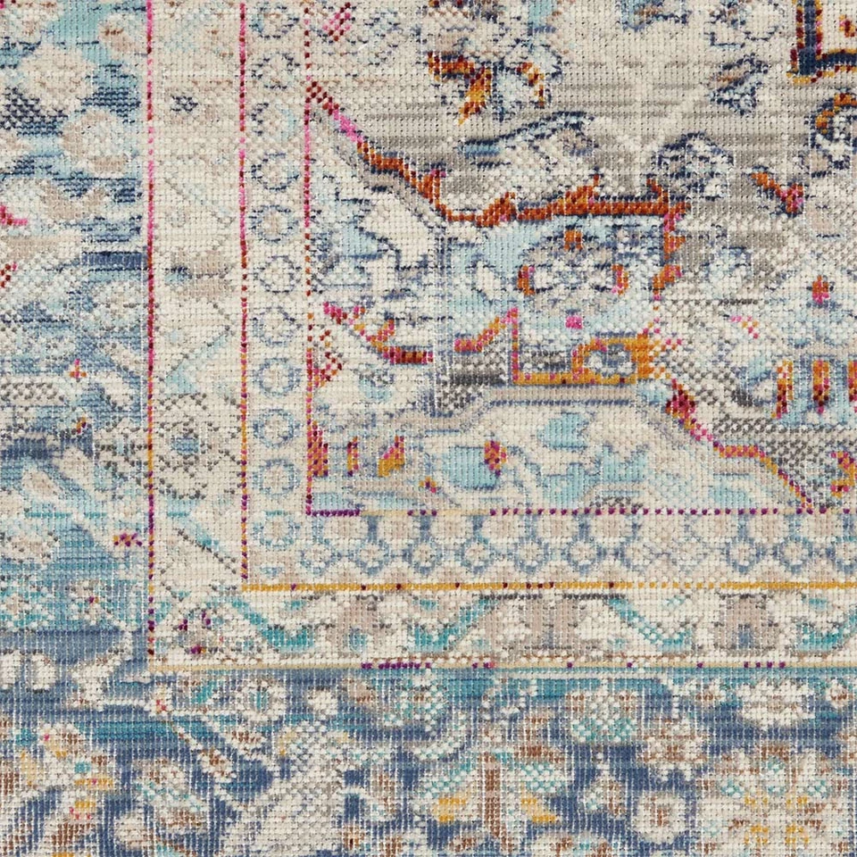 Vintage Kashan Ivory Blue VKA07 Rug