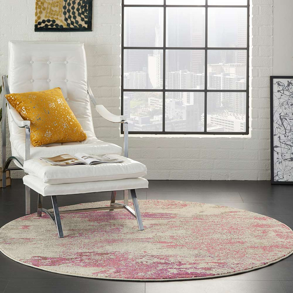 Celestial Ivory Pink CES02 Rug