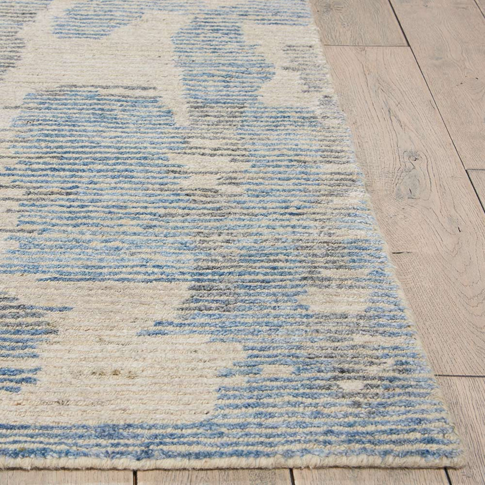 Luxury Ellora Ell01 Blue Modern Rug