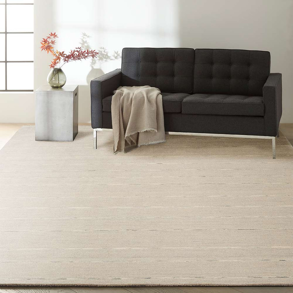 Calvin Klein Ck400 Halo Hal01 Grey Striped Rug