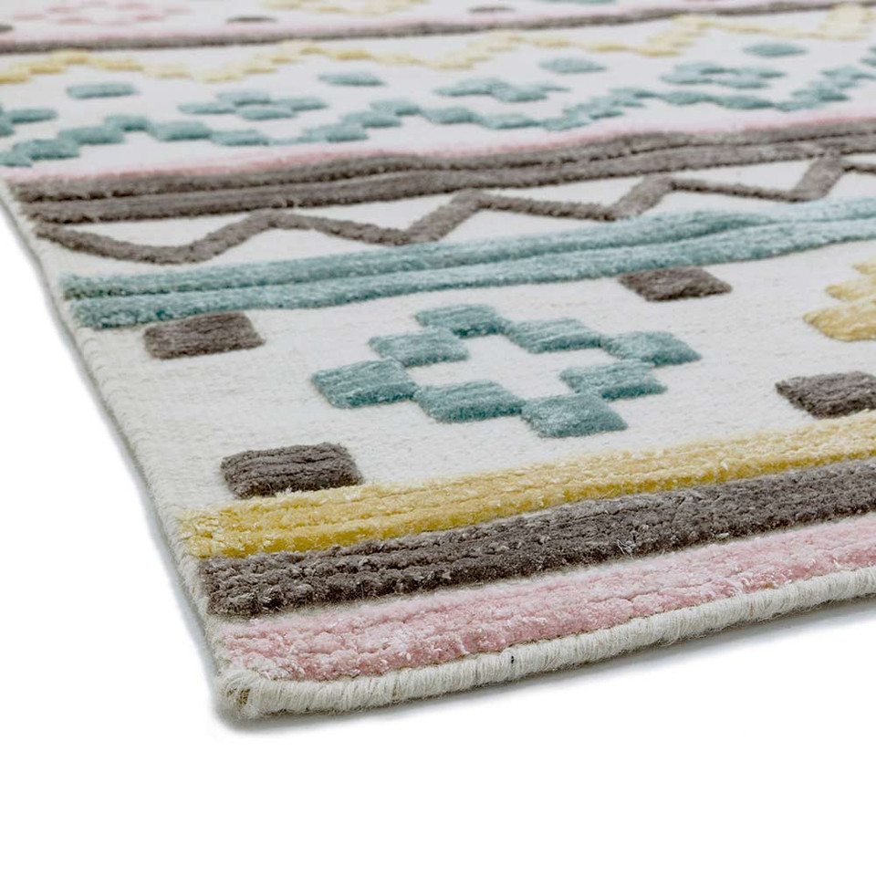 Sale Theo Soft Tone Geo Rug 120x170