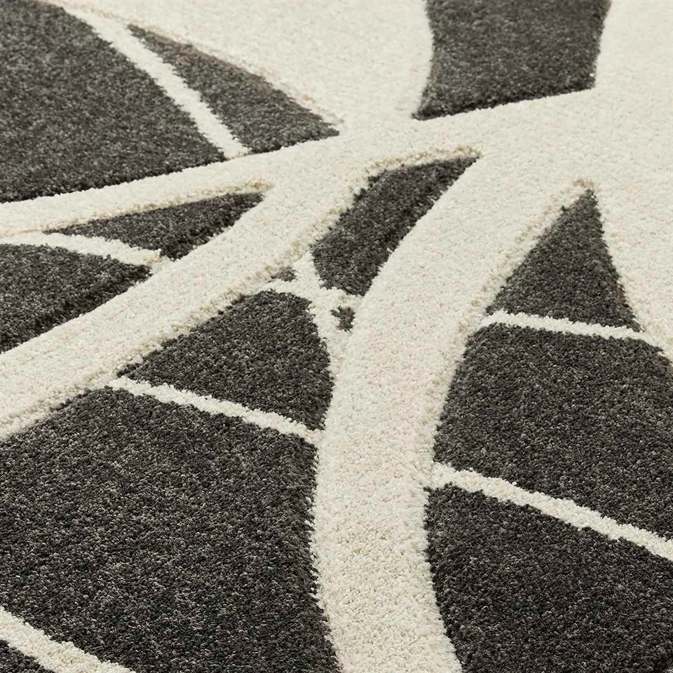 Portland Rug 57E Charcoal Cream