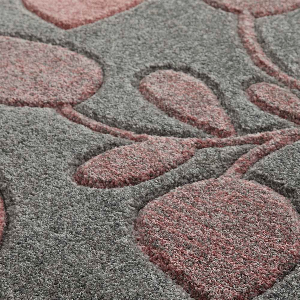 Portland Rug Pink Grey Cream 1096V