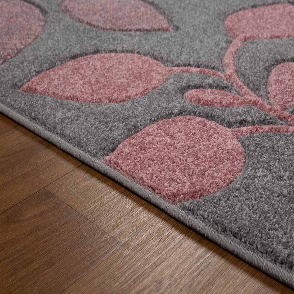 Portland Rug Pink Grey Cream 1096V