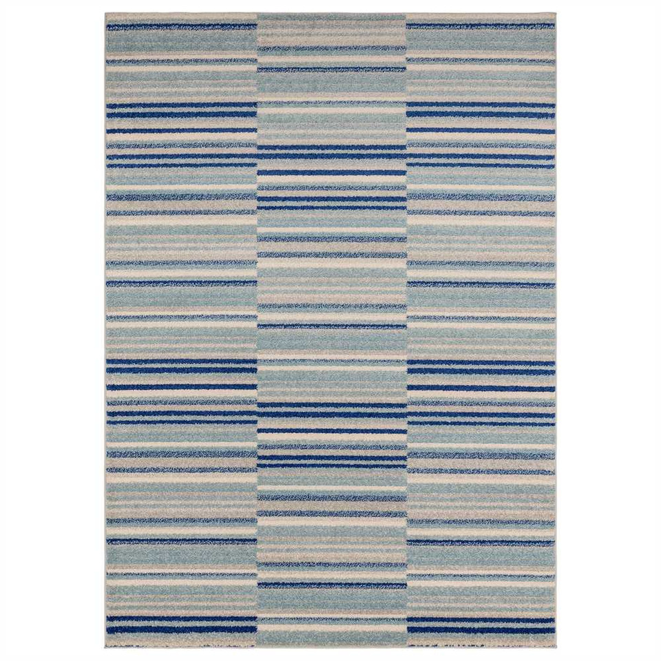 Muse Rug 05 Stripes Pastel Blue