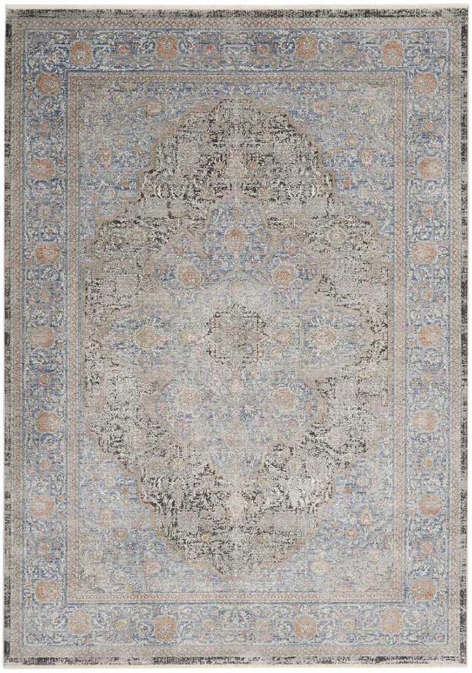 Blue Traditional Rug Starry Nights STN07