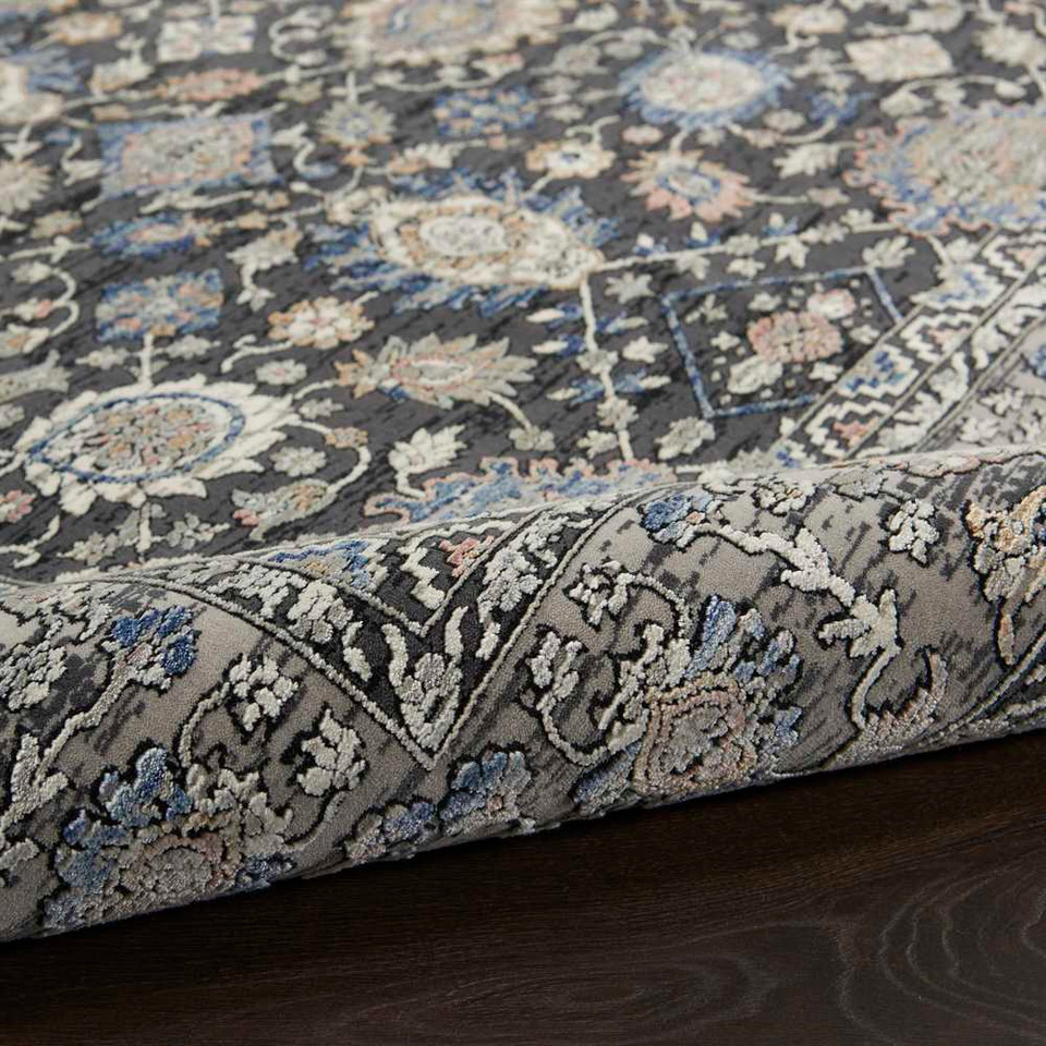 Grey Blue Traditional Rug STN11