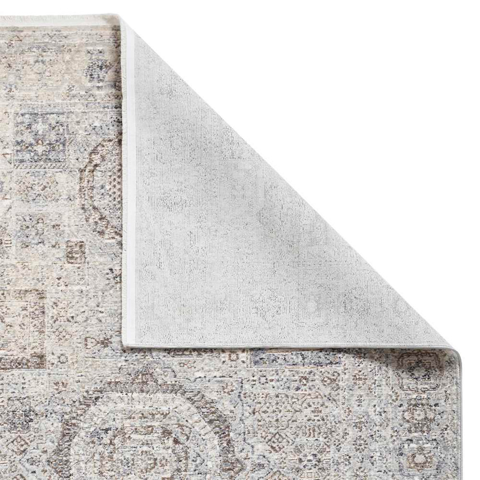 Thin Traditional Rug Grey Athena